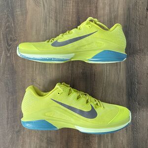 Nike Court Air Zoom Vapor 12 Premium HC Men Size 13 Tennis Shoe Volt HF7827-300